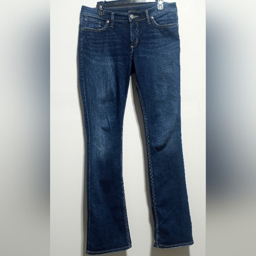 Silver Suki Slim Bootcut Woman's Dark Wash Jeans Size 31 X 35